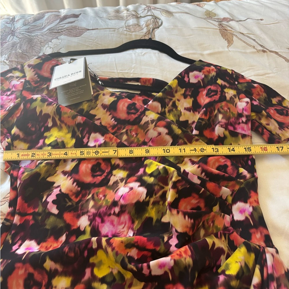 Chiara Boni Charisse cocktail dress. Size 10. NWT. ‘Artist Garden’ floral print. - Picture 8 of 11